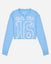 Light blue long-sleeve shirt with 'GOAT USA 16' text on a light gray background