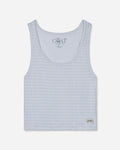 Front of pale gray heather pajama tank