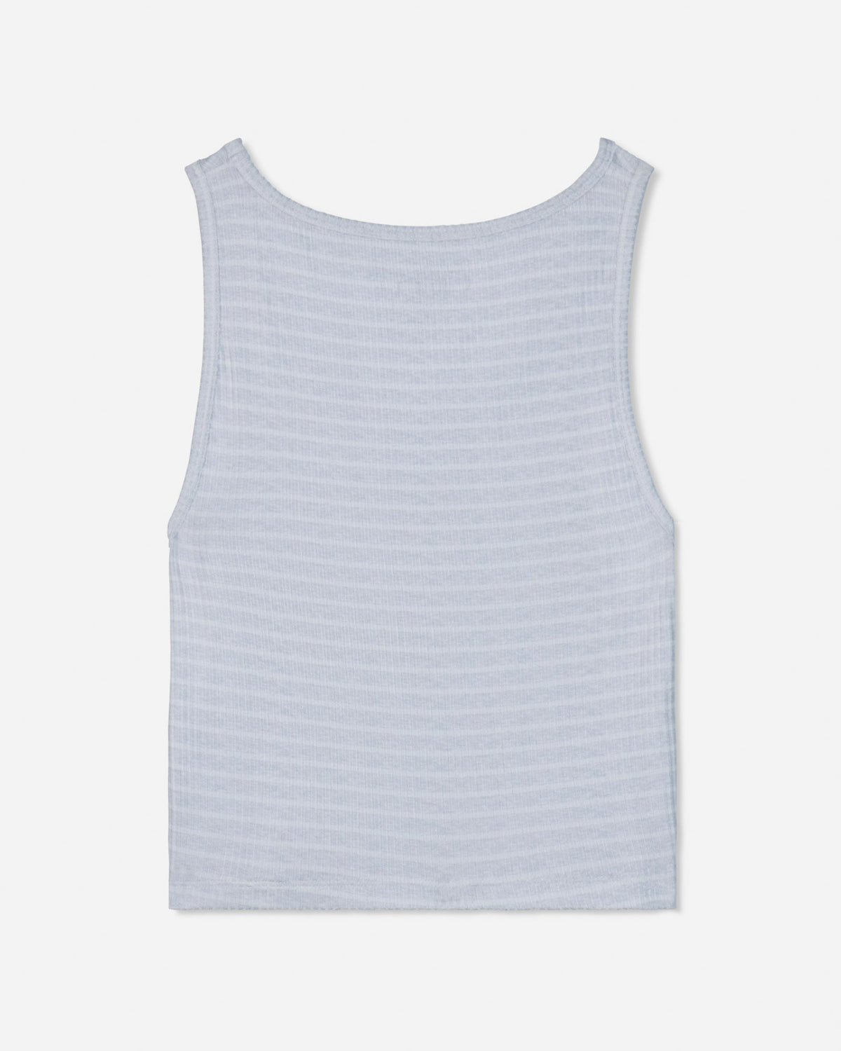Back of pale gray heather pajama tank