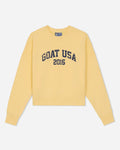 Front of oversized corn milk crewneck