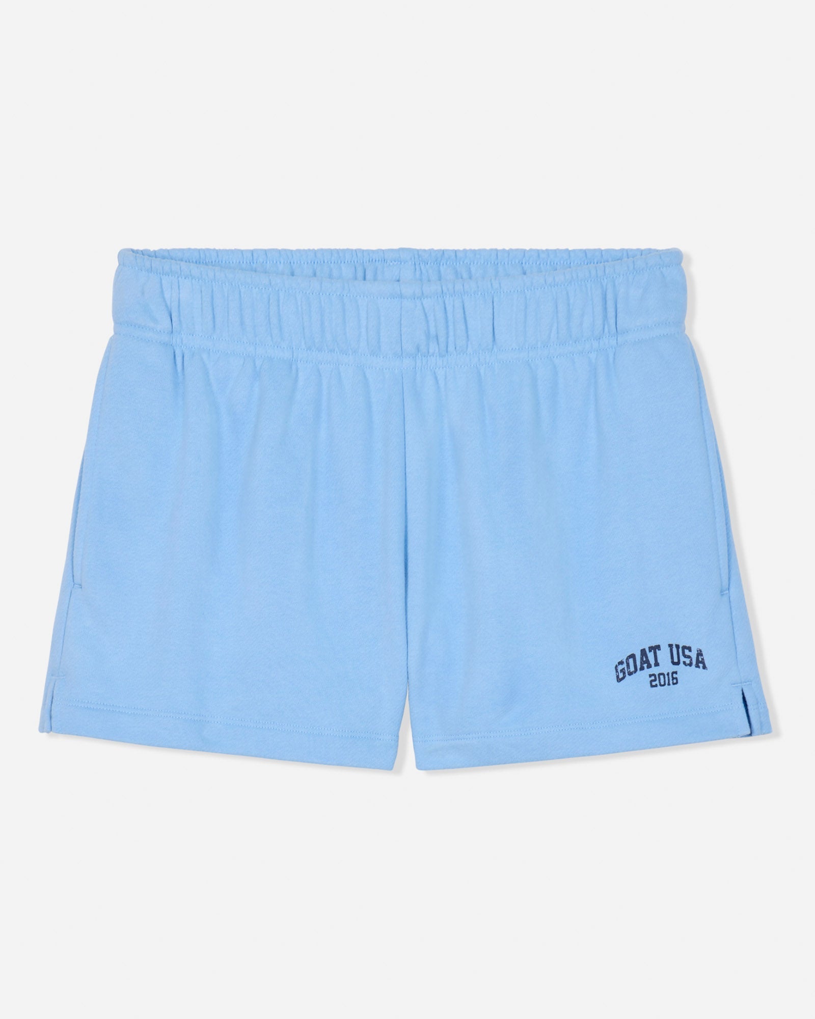 Front of carolina blue sweat shorts#color_carolina-blue