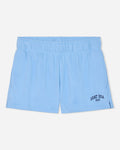 Front of carolina blue sweat shorts
