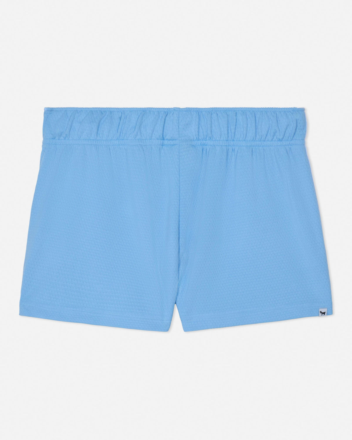 Light blue shorts on a white background