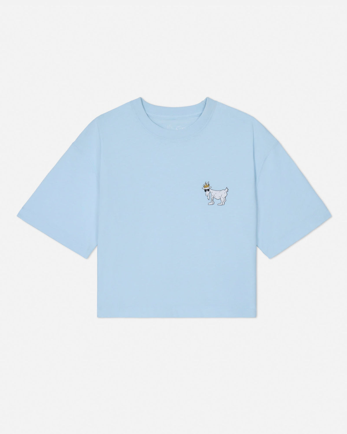 Light blue t-shirt with a small design on a white background#color_delicate-blue