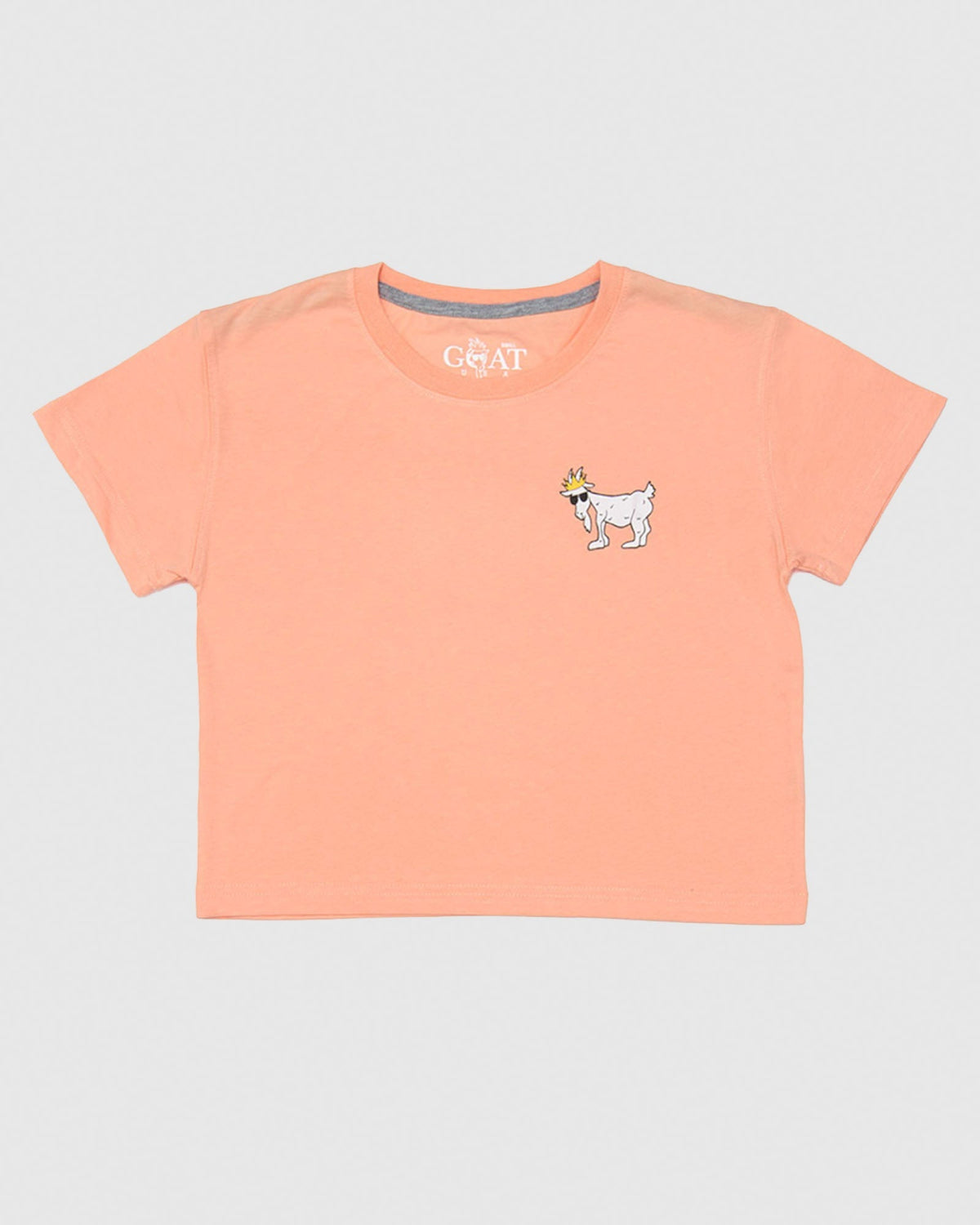 Front of peach cream OG Women's Crop Top