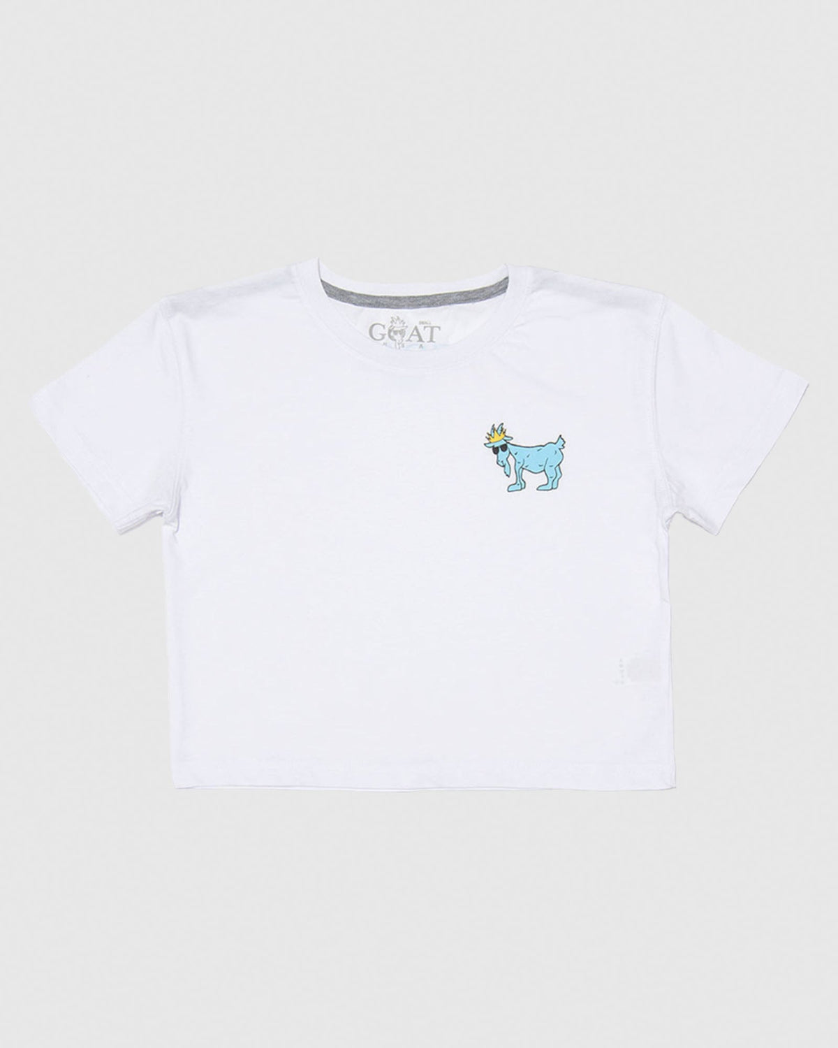 Front of white OG Women's Crop Top