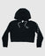 Front of black Women's OG Cropped Hooded Sweatshirt#color_black