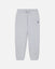 Gray sweatpants with a small logo on a light gray background#color_pale-gray