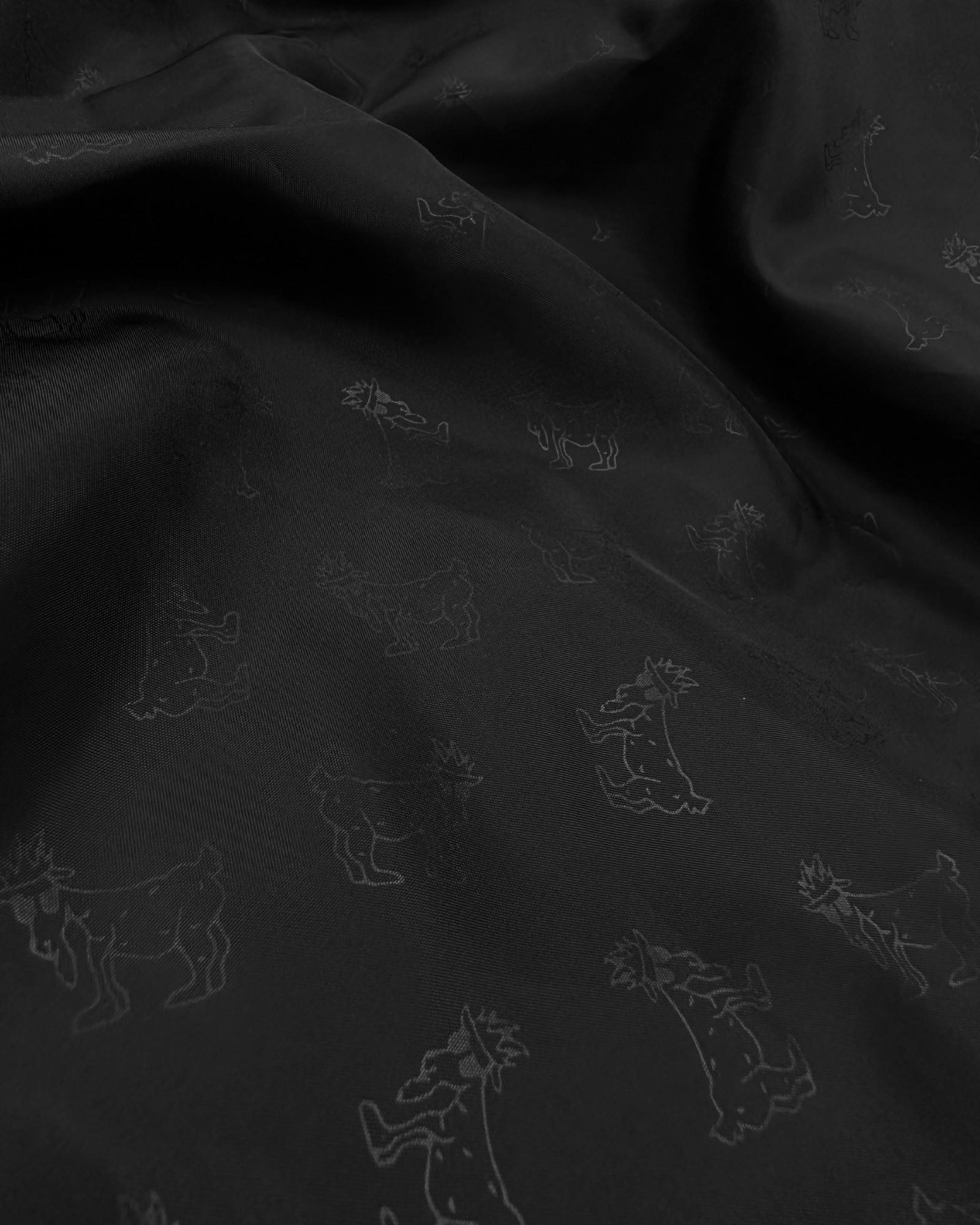 Inner lining on black Women's Puffer Jacket#color_black