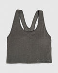 Gray heather women's cut tank top