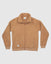Front of almond Women's Sherpa Full Zip Jacket#color_almond