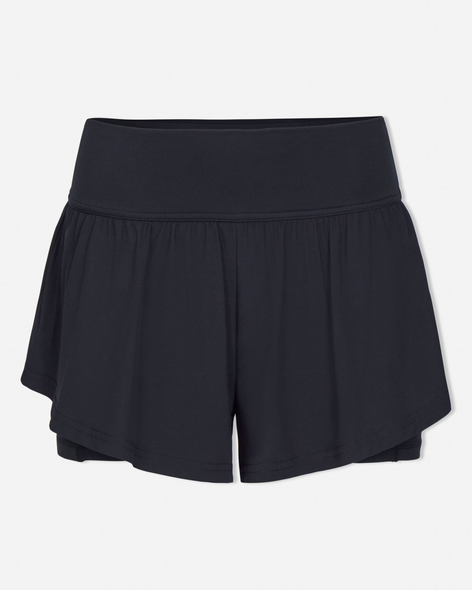Black shorts on a white background#color_black
