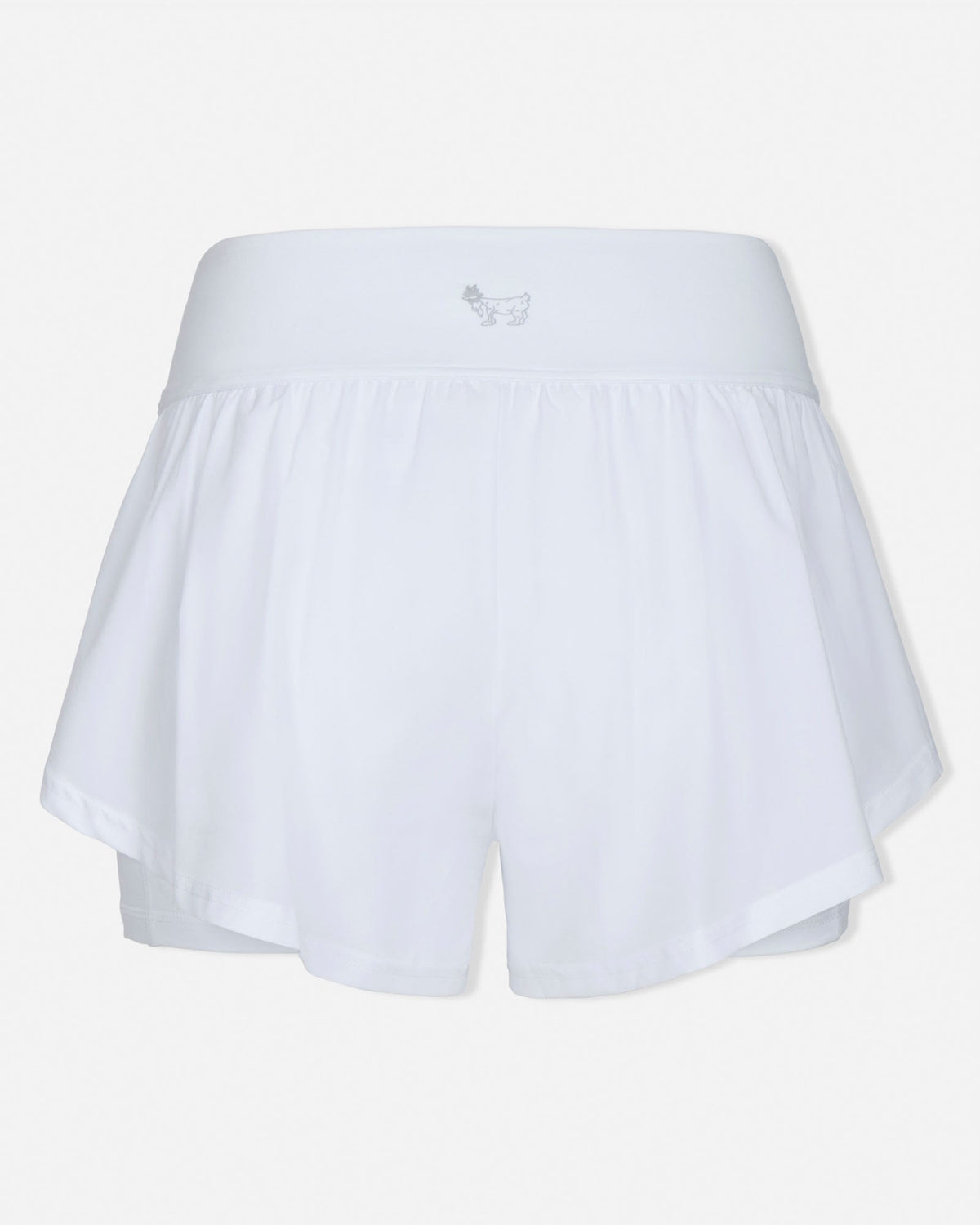 White tennis skirt short on a light gray background#color_white