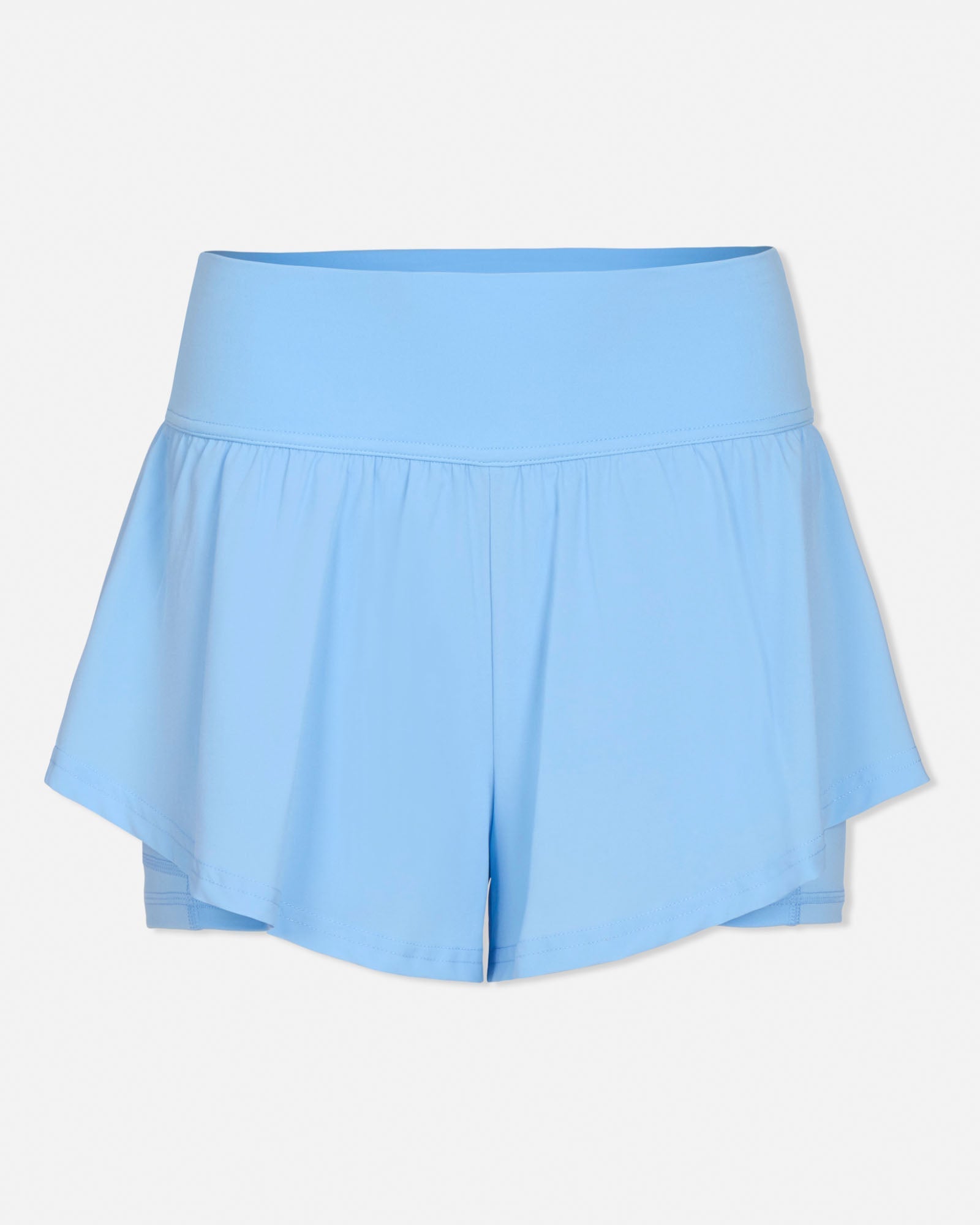 Light blue skirt short on a white background#color_carolina-blue