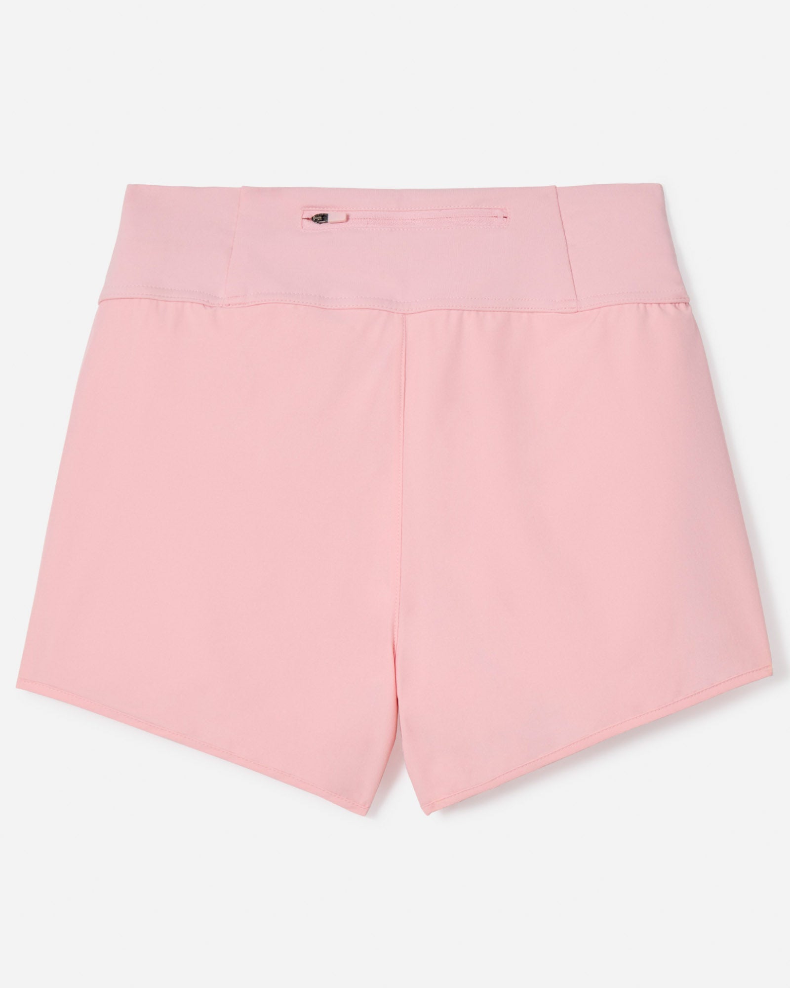 Back of pink women's athletic shorts#color_pink
