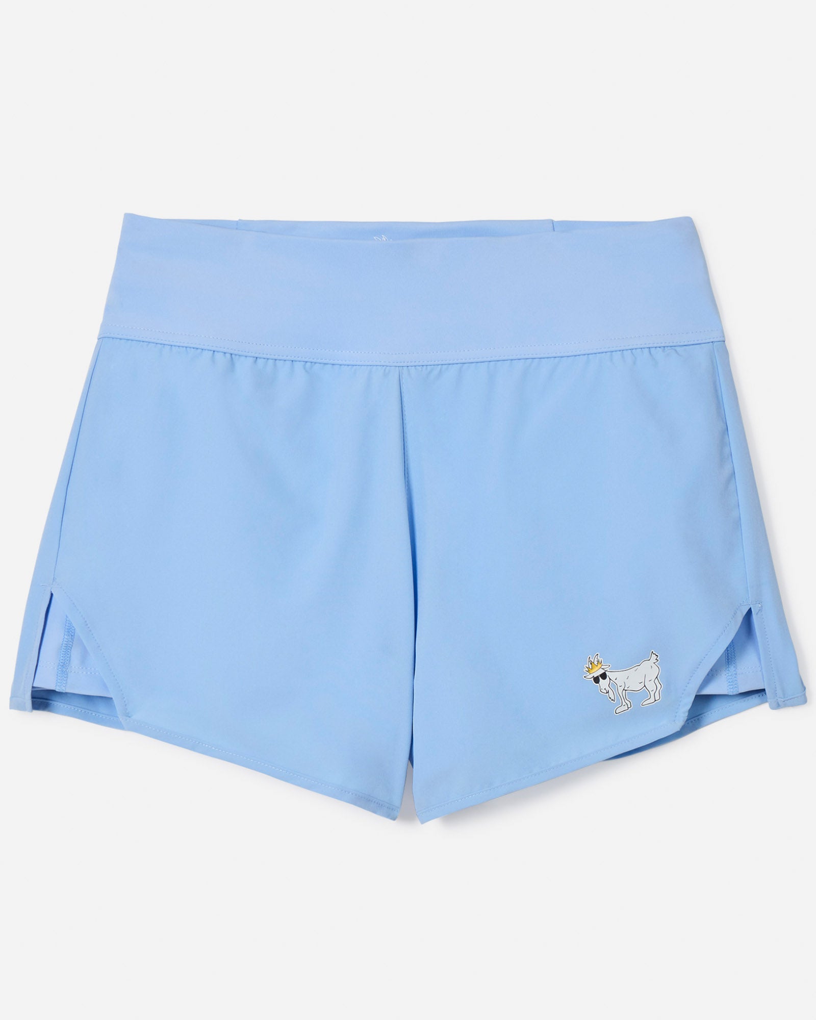 Carolina Blue women's cut athletic shorts#color_carolina-blue