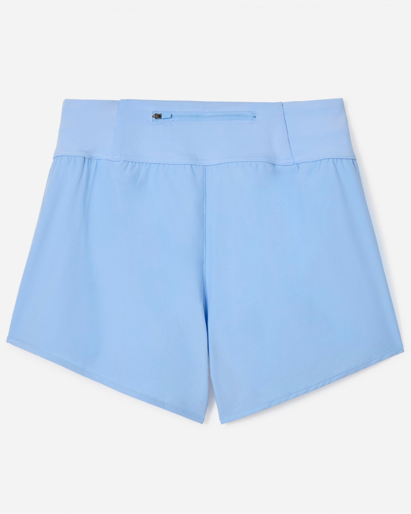 Back of Carolina Blue women's cut athletic shorts#color_carolina-blue