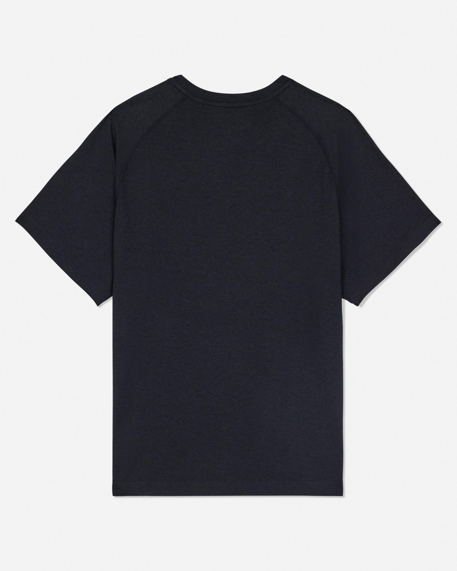 Back of black GOAT USA athletic t-shirt #color_black