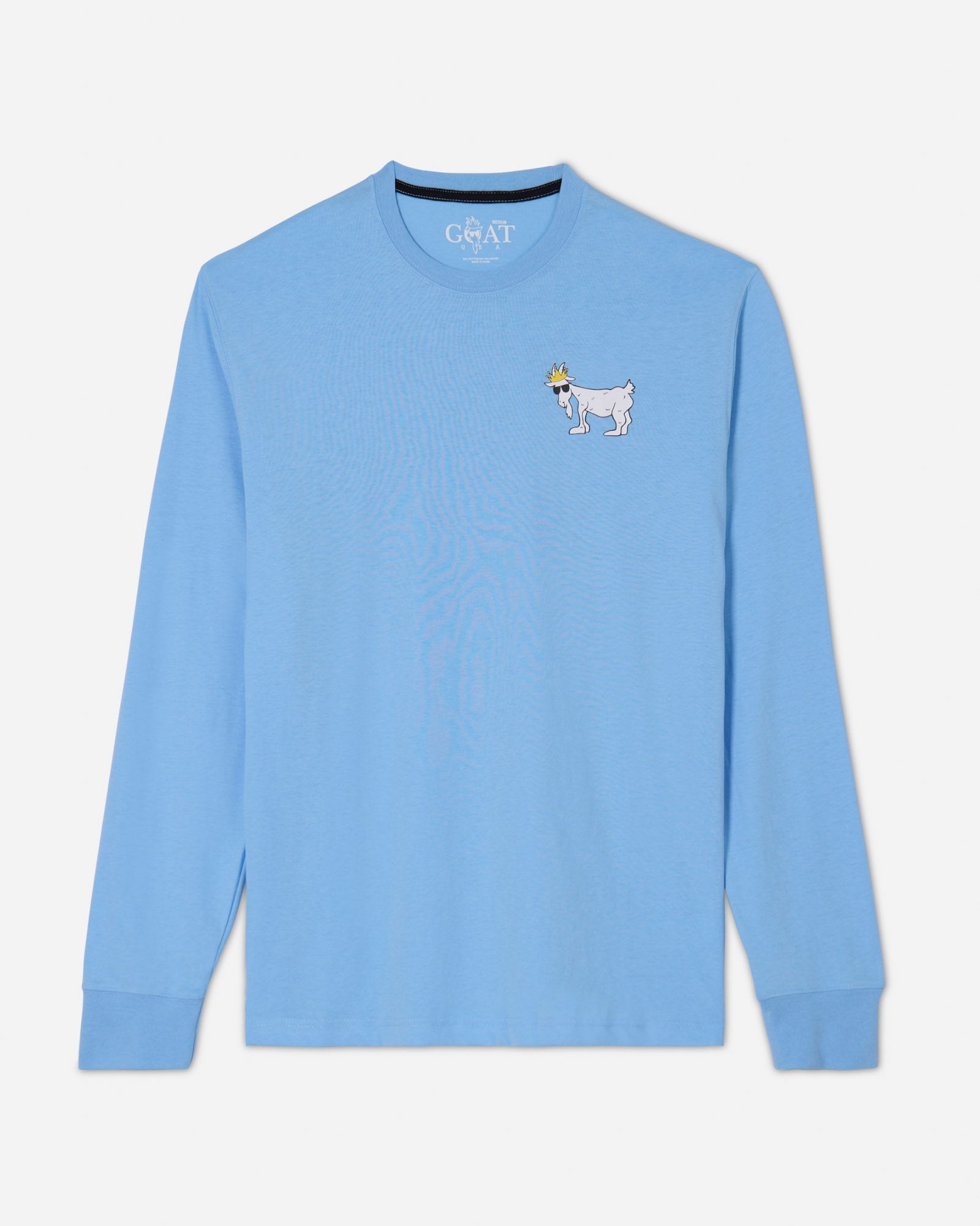 Front of carolina blue GOATs Hang Out On Top '23 LST#color_carolina-blue