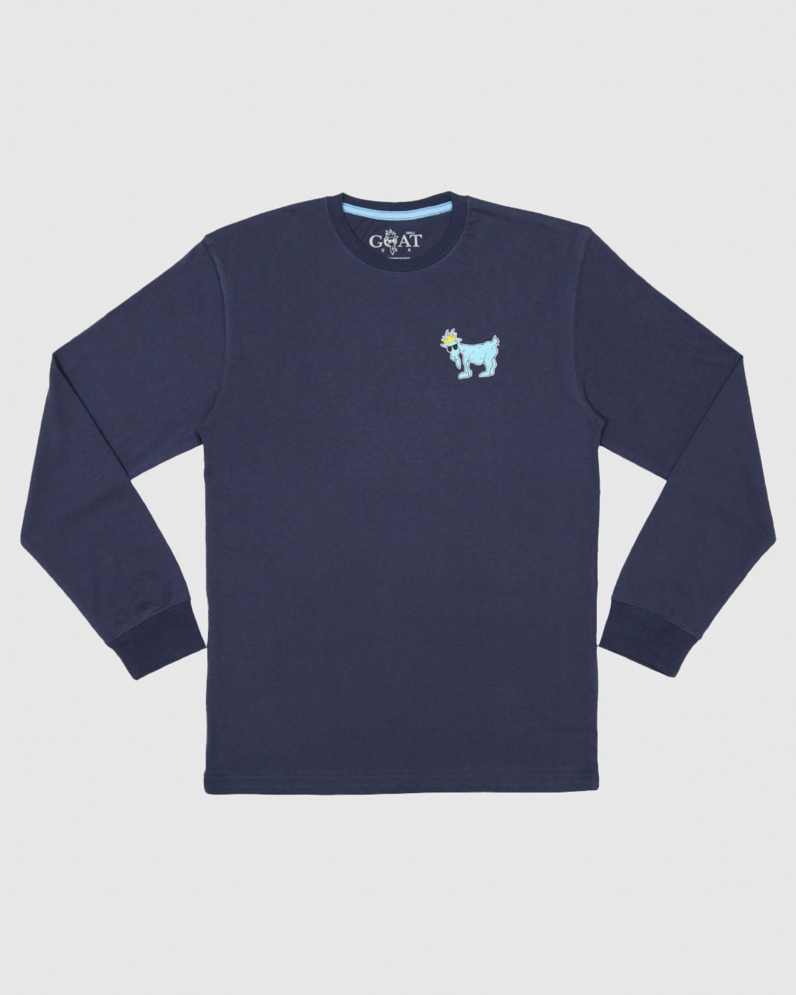 Front of navy GOATs Hang Out On Top LST#color_navy