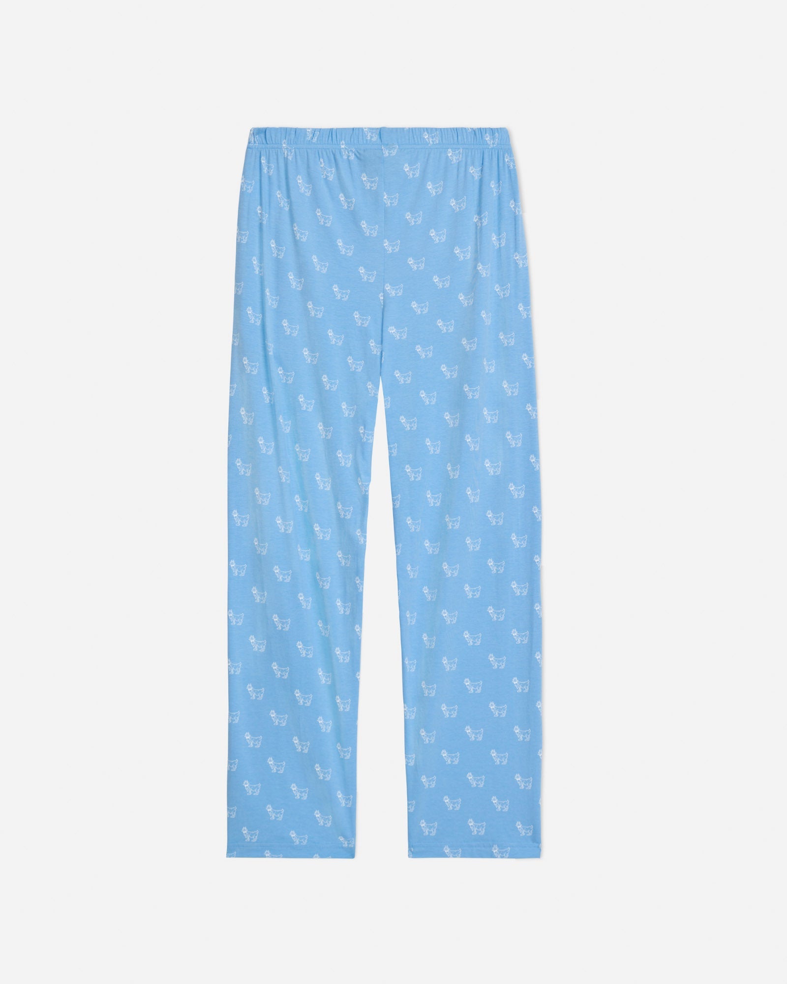 Back of carolina blue Heavenly Soft Pajamas#color_carolina-blue