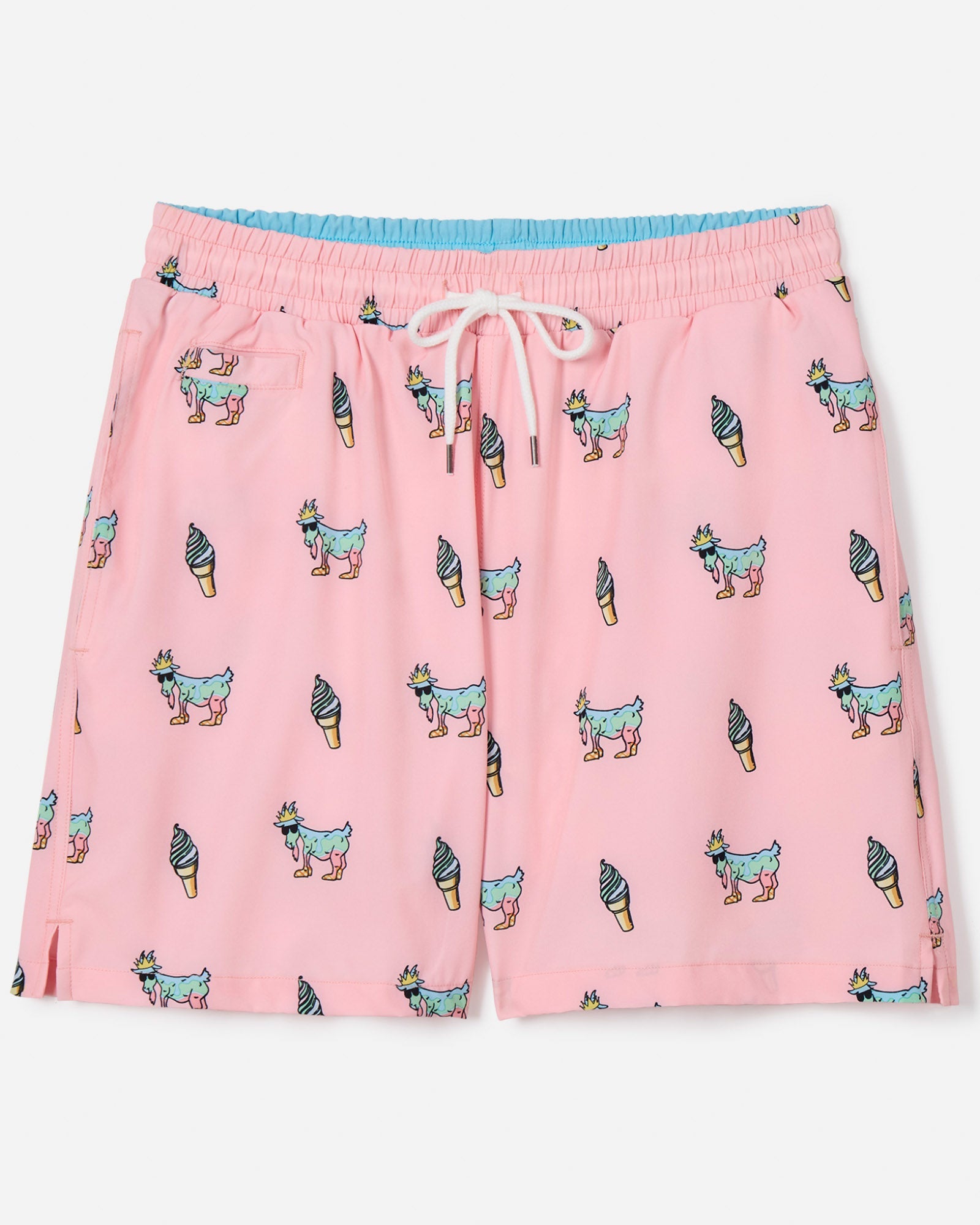 Pink bathing suit with ice cream design