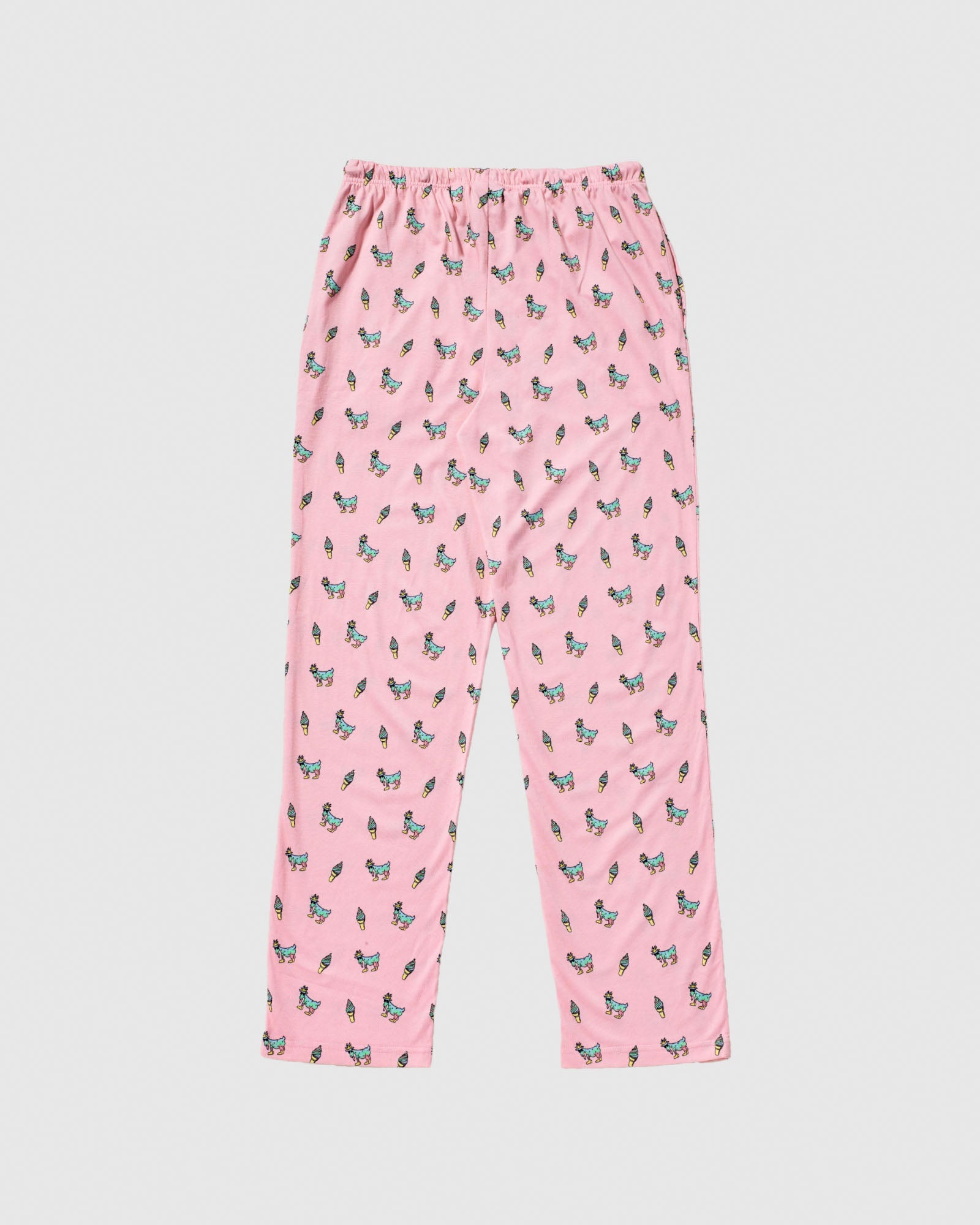 Back of ice cream goat pajama pants