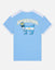 Light blue t-shirt with a graphic of a goat wearing sunglasses and a crown, and 'Argentina' text on a white background.