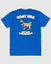 (Back)Royal T-Shirt with Autism Awareness goat graphic