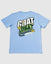 Carolina Blue T-Shirt with goat money design (Coins, Dollar Bills, Cash Bags)