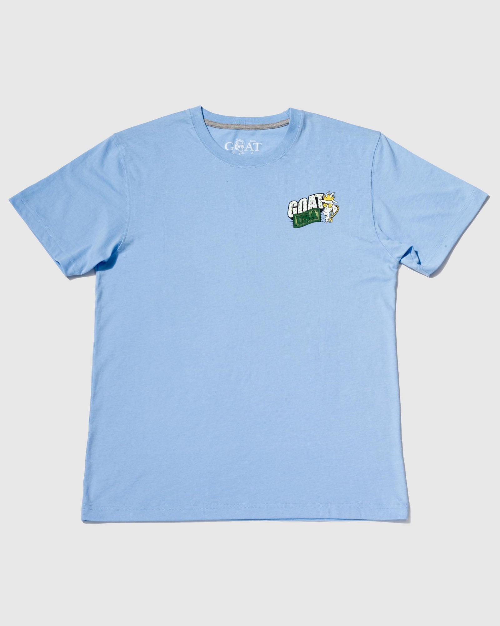 Carolina Blue T-Shirt with goat money design