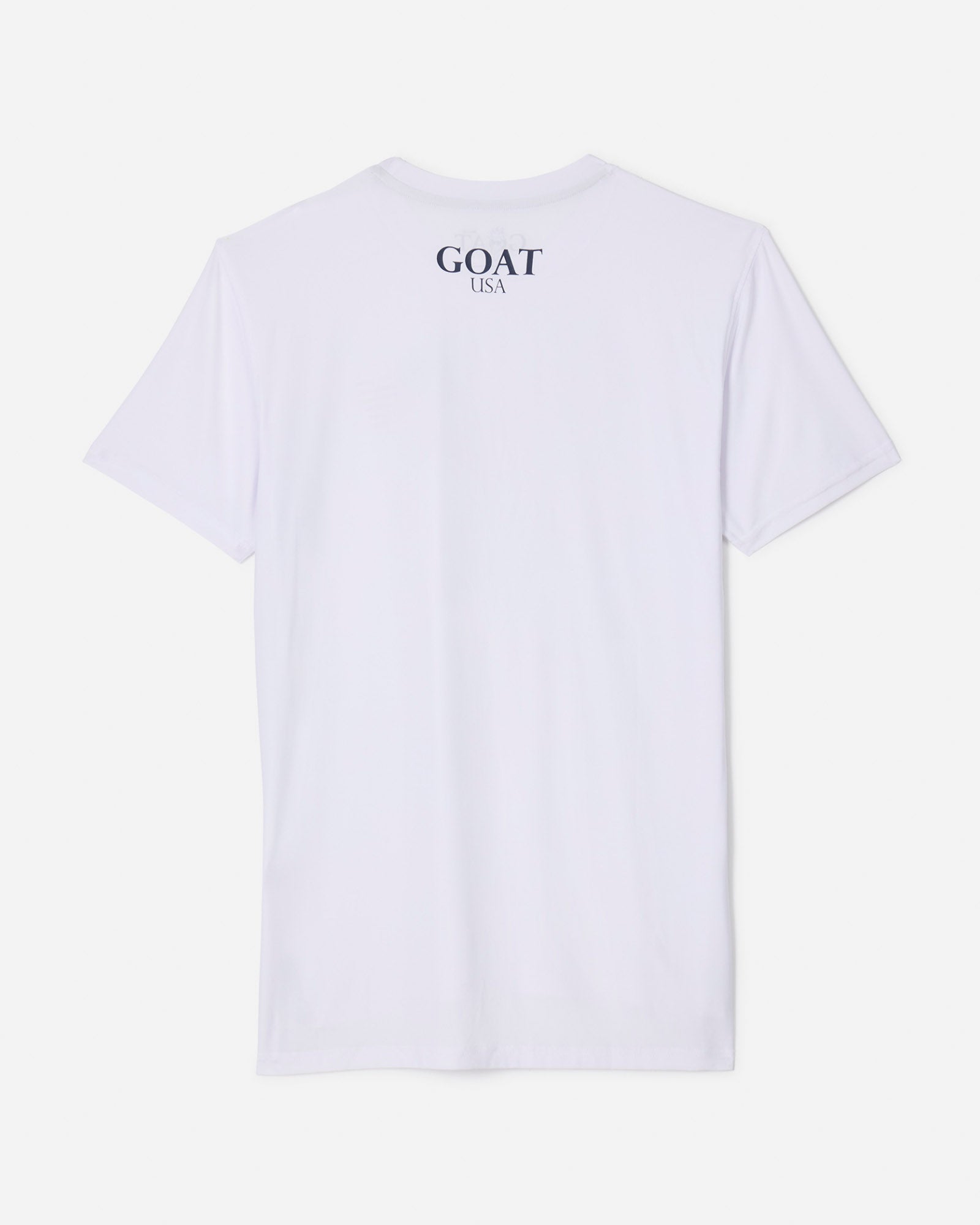 Back of White Freedom Athletic T-Shirt#color_white