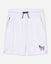 Front of white Freedom Men's Relaxed Shorts