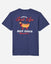 Navy t-shirt with hot dog goat design#color_navy