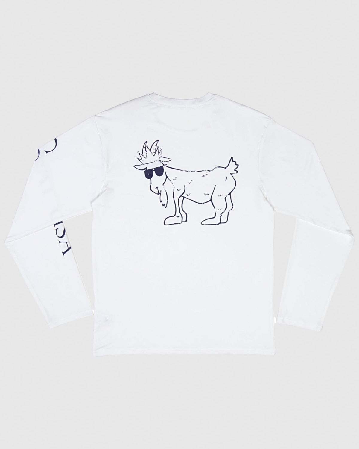 White long sleeve with a goat#color_white
