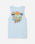 Back of ice blue tank top with Legends of Summer GOAT and retro text#color_ice-blue
