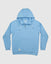 Front of carolina blue OG 1/4 Zip Hooded Sweatshirt#color_carolina-blue