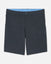 Dark gray shorts with a blue lining on a light gray background#color_gray