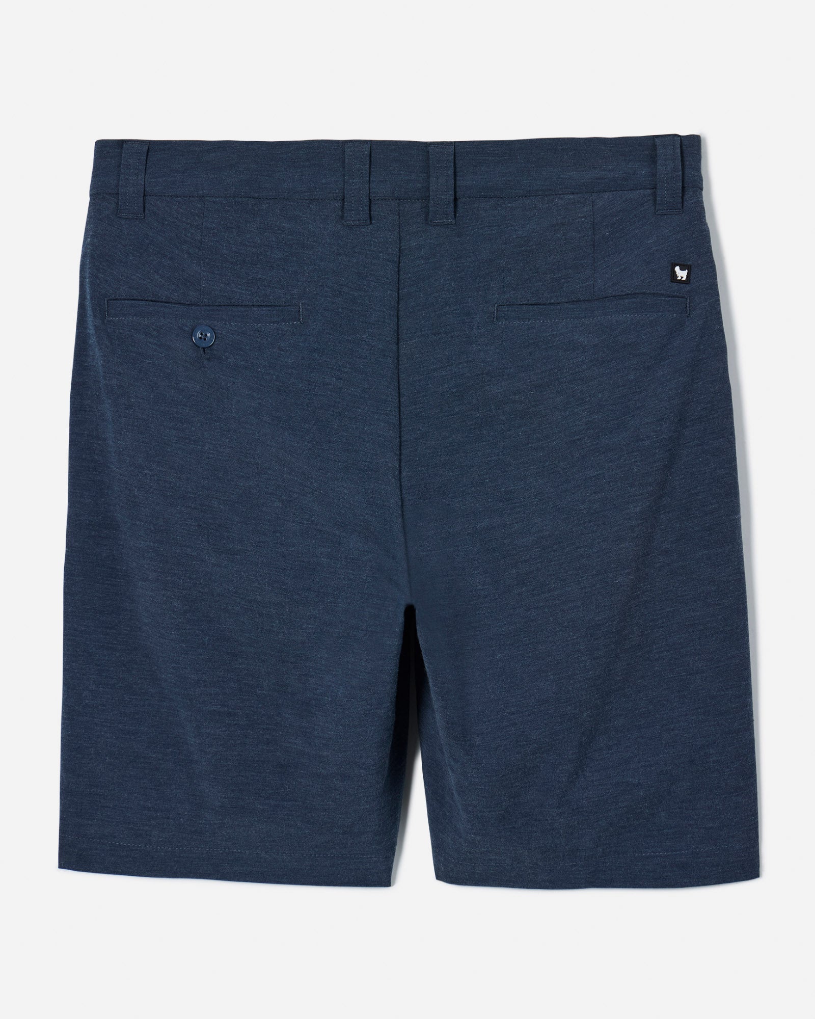 Back of navy hybrid short#color_navy