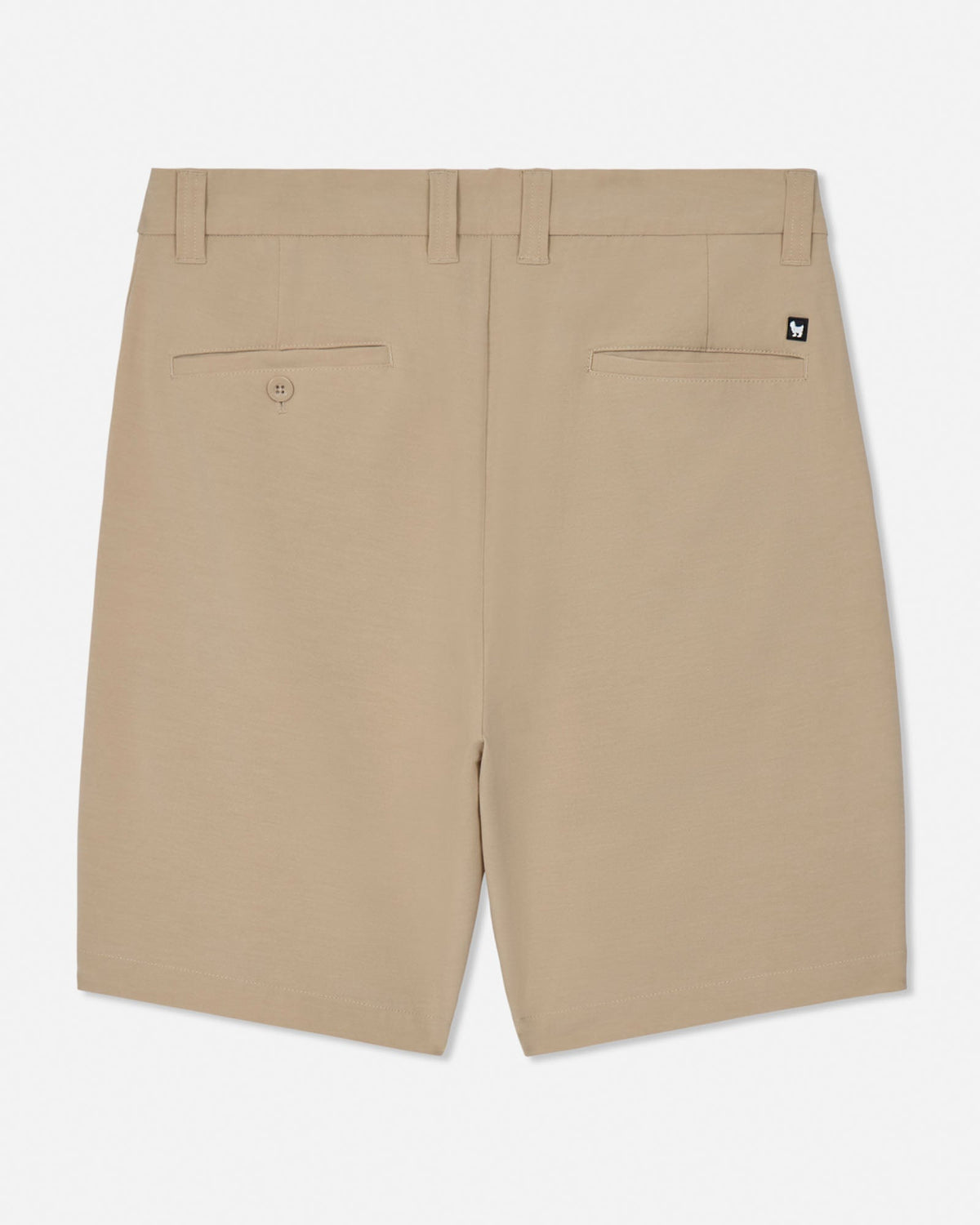 Back of khaki hybrid short