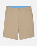 Front of khaki hybrid short