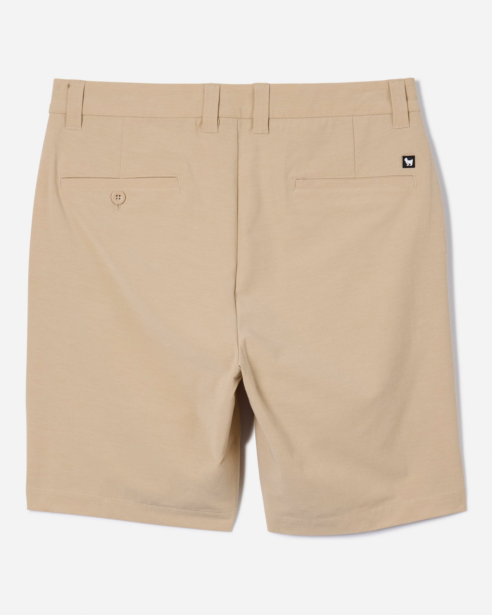 Back of khaki hybrid short#color_khaki