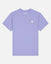 Light purple t-shirt with a small graphic on a white background#color_periwinkle