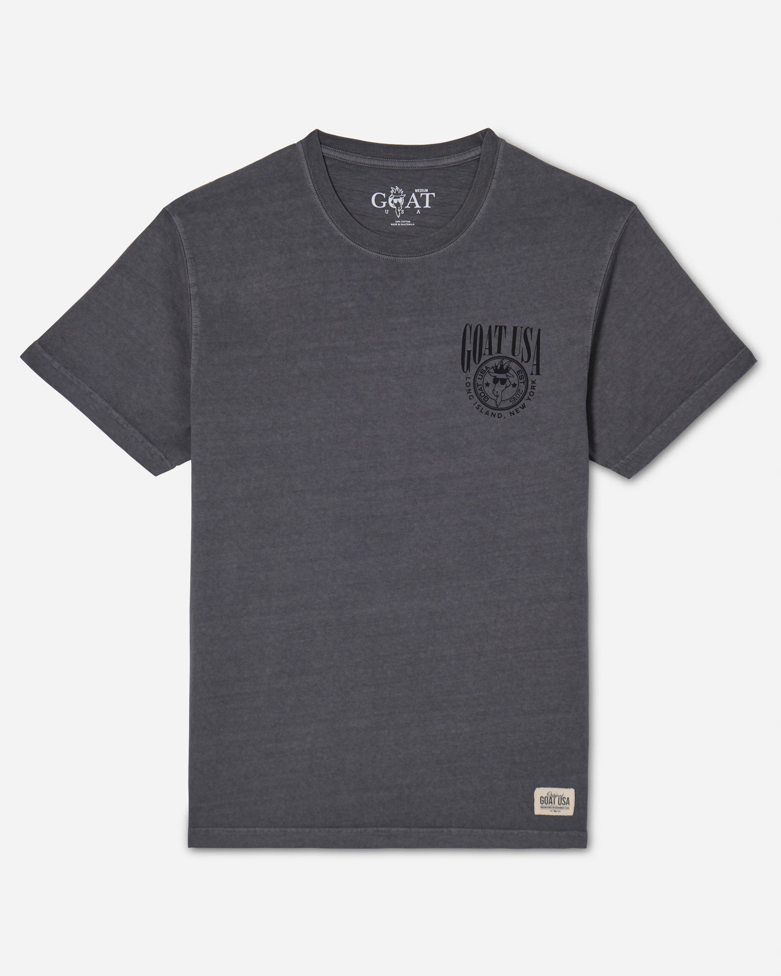 Pepper t-shirt with alternate GOAT USA logo on left chest#color_pepper