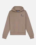 Brown hoodie made with athletic material