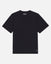 Black t-shirt with a brand logo on a white background#color_black