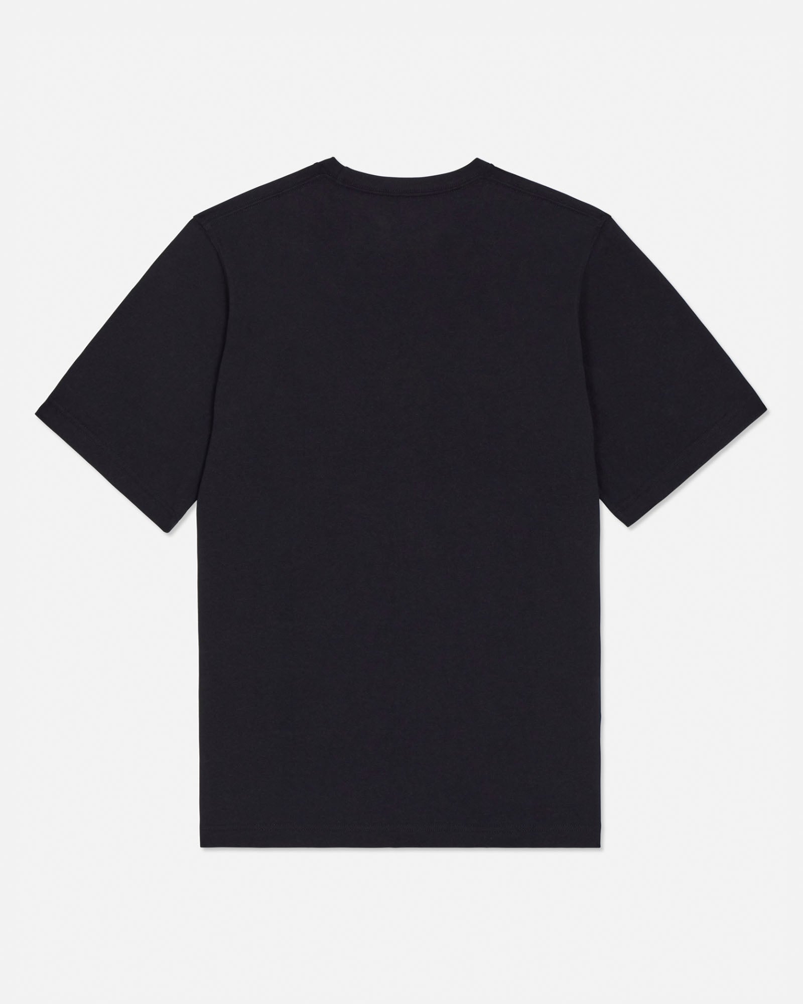 Black t-shirt on a white background#color_black