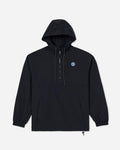 Black windbreaker