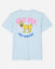 Back of ice blue t-shirt with goat rubber duck design