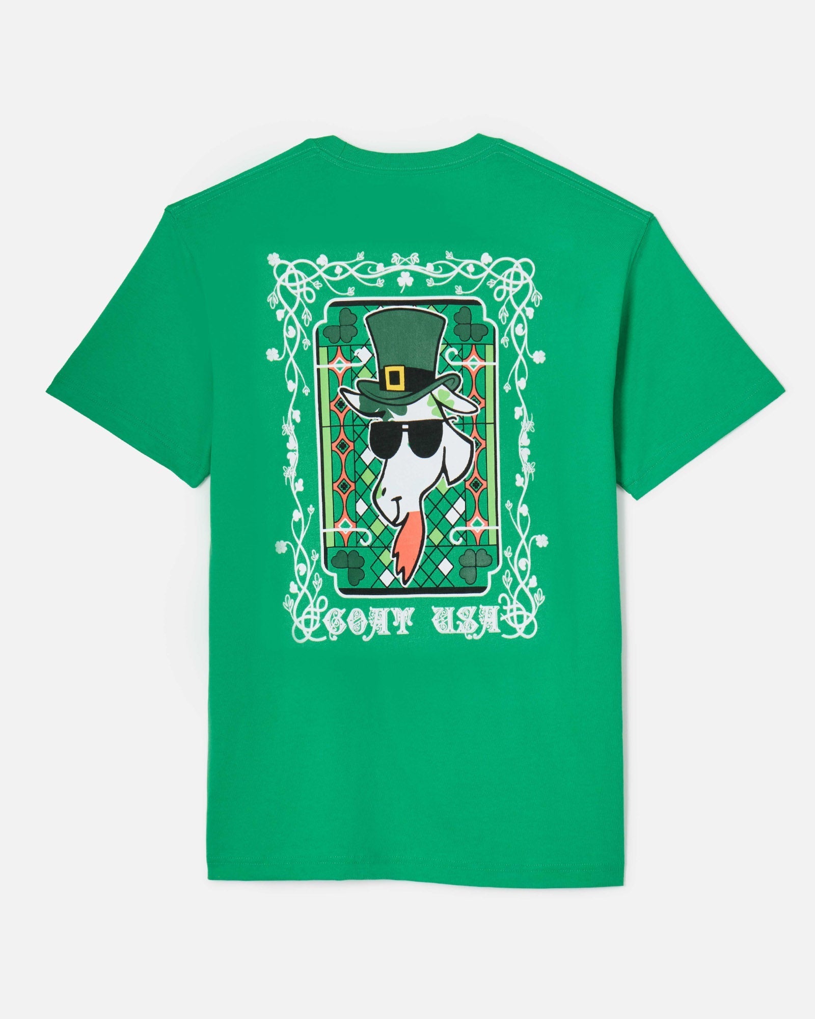 Back of kelly green St. Patrick's Day T-Shirt